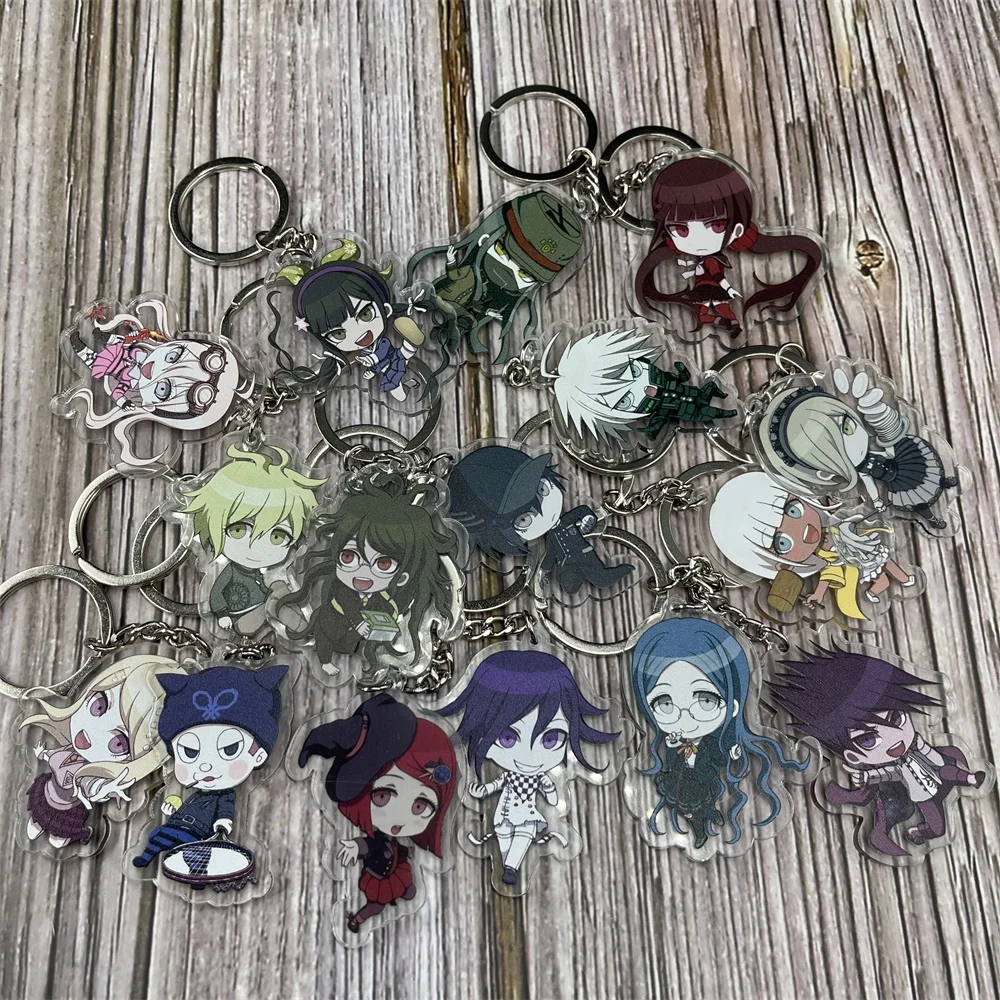 Брелок для ключей Danganronpa V3: Killing Harmony Akamatsu Kaede Ouma Kokichi двусторонний акриловый брелок