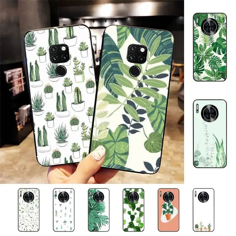 

Cartoon Plant Catus Phone Case For Huawei Nova 3I 3E mate 20lite 20Pro 10lite Luxury funda case