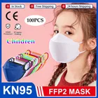 Детские маски KN95 kn95mask, детская одобренная гигиеническая маска, защитная маска для лица, маски fpp2 для детей ffp2mask, рождественские маски