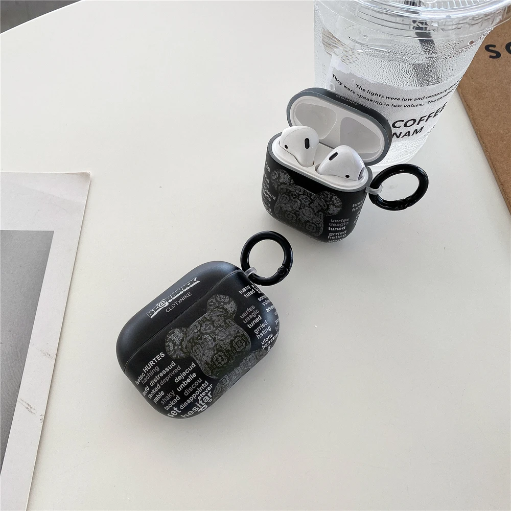 Чехол для Apple Airpods 1 2 Pro милый мультяшный механический медведь чехол 3 аксессуары