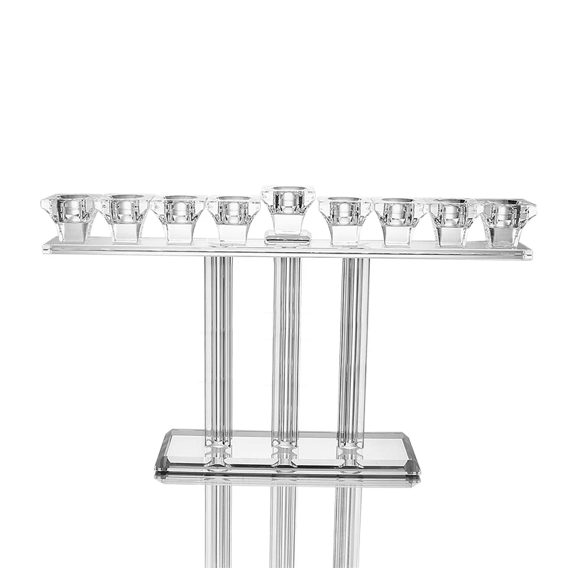 H& D 9 головок хрустальный канделябр Hanukkah Menorah подсвечник элегантный домашний декор свадебный центральный подарок на новоселье