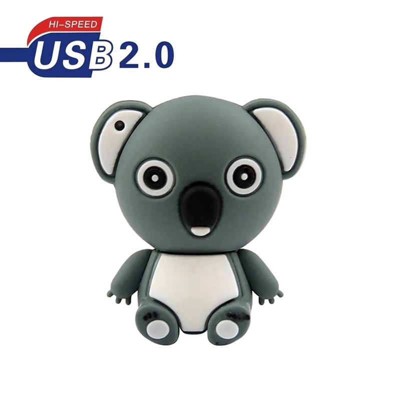 USB 2 0 милый Koala Usb флэш накопитель 64 Гб памяти флеш 32 ГБ 128 МБ прекрасный медведь Clef