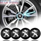 4 шт., автомобильные наклейки на обода, 56 мм