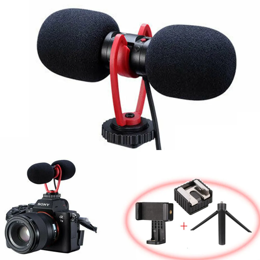 Sairen T Mic Dual 3,5 мм Mini Microfono Stereo Record Microfono для Canon sony Nikon A7R D7500 d5100 телефон видеокамеры