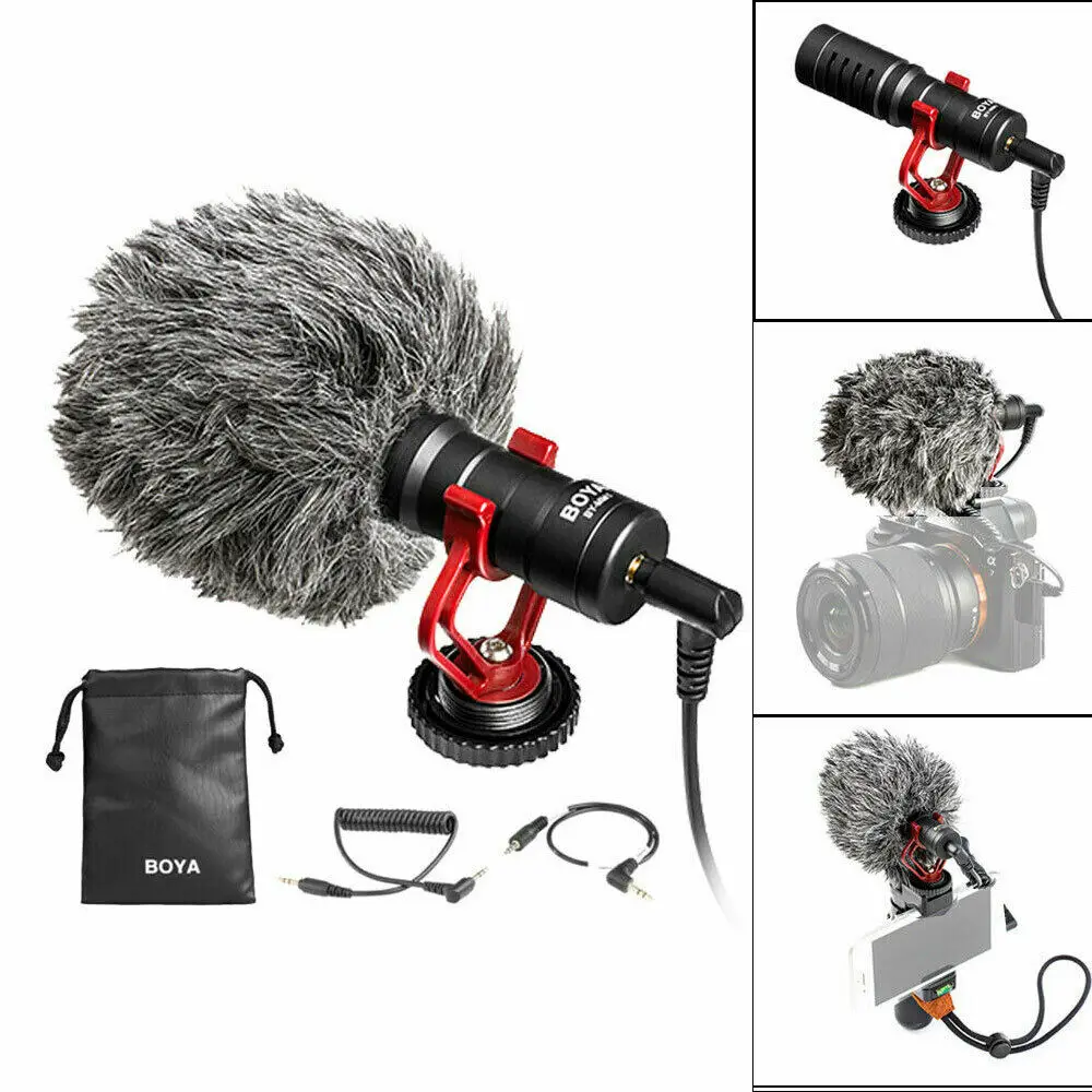 

Camera Shotgun Video Microphone Mic Videomicro for iPhone Android Smartphone Canon Nikon Sony DSLR Camera Consumer Camcorder