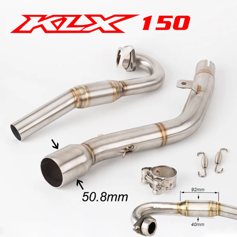 KLX150 KLX150BF KLX150L 51 мм слипоны выхлопные налокотники Соединительная труба для