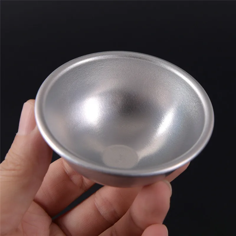 

6pcs Silver Bath Bomb Molds Aluminum Alloy Ball Sphere Bath Bomb Mold Cake Baking Pastry Mould