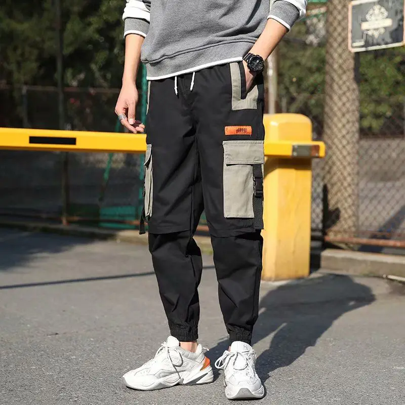 

New 2021 Casual Pants Men Fashion track Cargo Pants Ankle-Length military Spring Trousers Men pantalon hombre