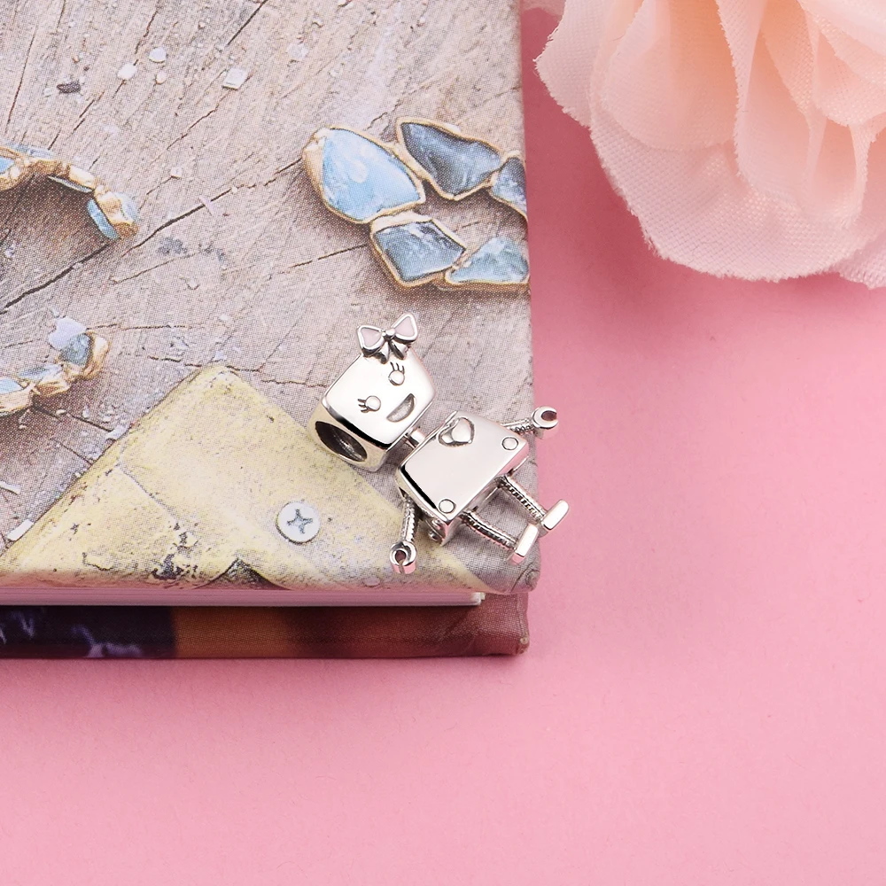 Подходят для браслетов-талисманов CKK бусины Bella Bot с розовой эмалью 100%