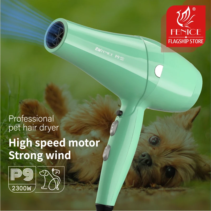Fenice Pet hair dryer high power Teddy water blower silent dryer Cat Dog Bath quick drying hair dryer