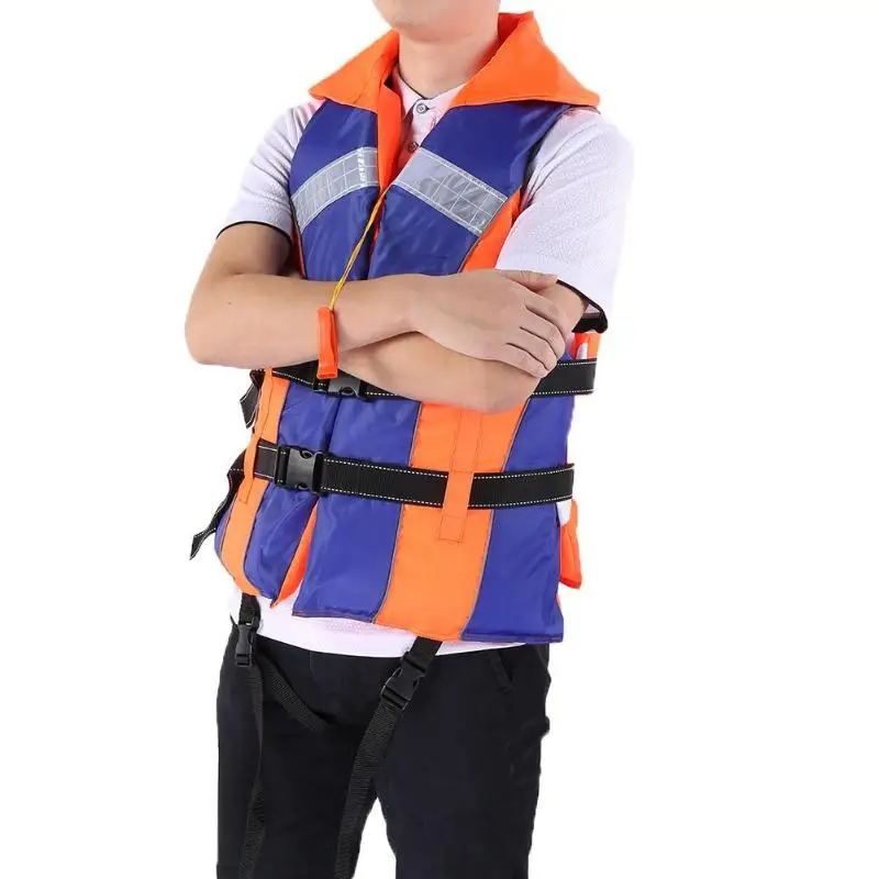 Hot Sale Life Vest Adult 210D polyester Adjustable Safe Fishing Jacket Boating Drifting for Water Entertainment Projects | Спорт и