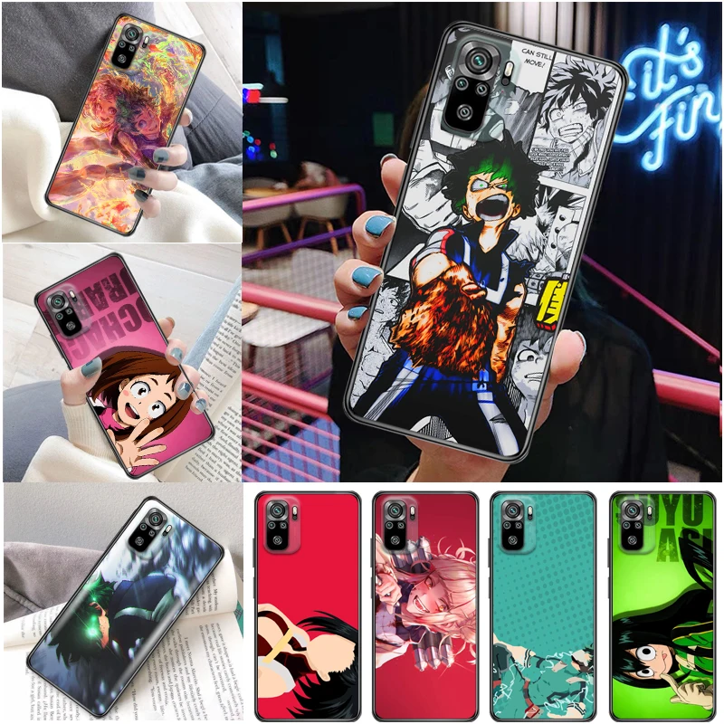 

My Hero Academia Tomura Boku Bakugou Katsuki Dabi Shigaraki Todoroki Shouto Phone Case For Xiaomi Redmi Note 10 10T Pro Funda