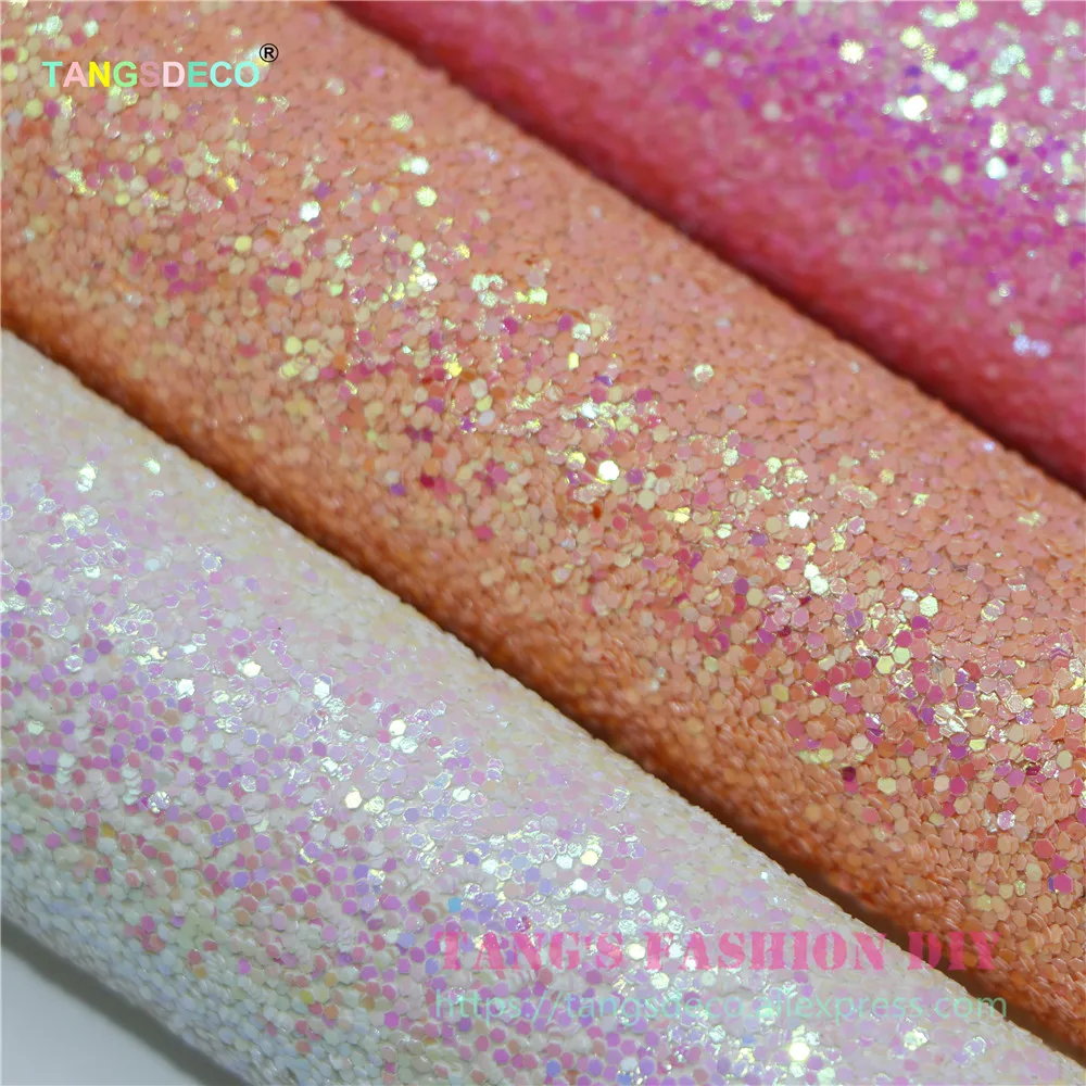 6 шт. 20x22 см флуоресцентный материал для банта из искусственной кожи|glitter leather|synthetic