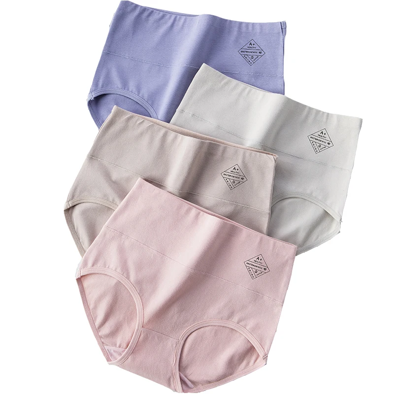 4 шт. женские бесшовные трусы с высокой талией|Женские трусики| |