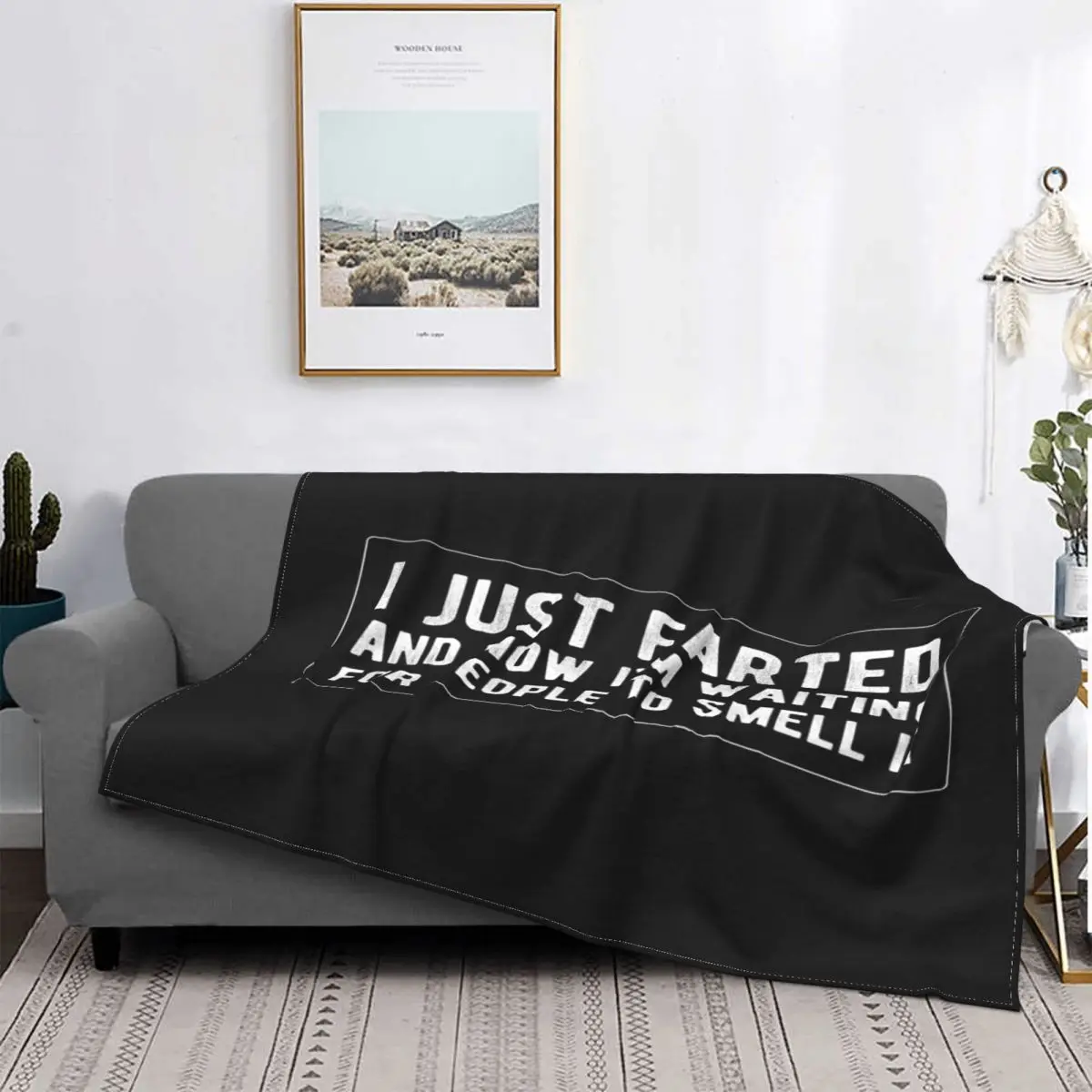 

I Just Farted-Manta fresca, para cama colcha, edredón a cuadros, manta para bebé, ropa de cama y fundas de verano
