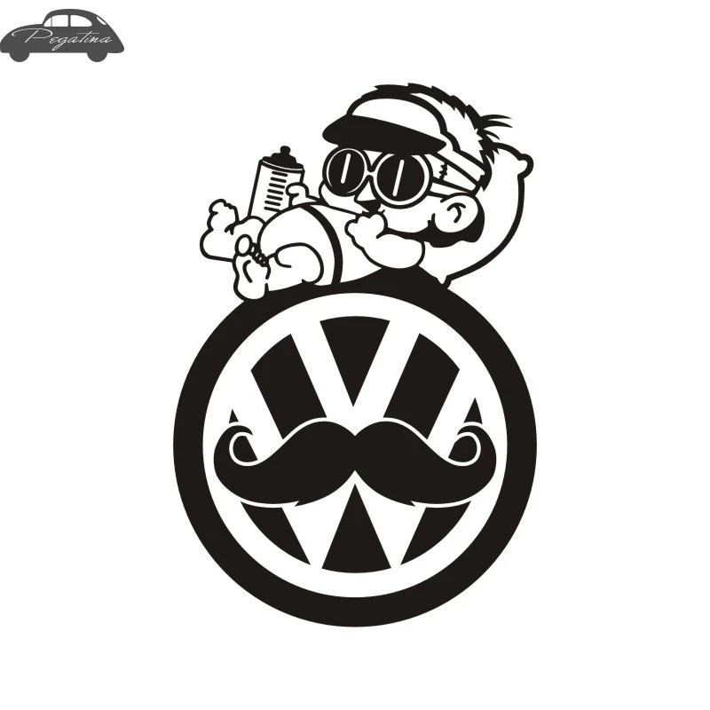 Автомобиль VW ребенок в автосервисе стикер автомобиля Наклейка плакаты Виниловые
