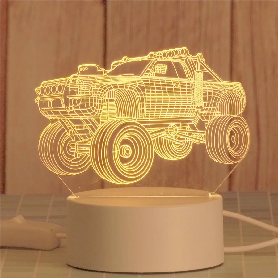 

Creative Led Gift 3D Table Lamp Factory Custom Wholesale Christmas Intdoor Desk Lamp Bed Room Light Decoration