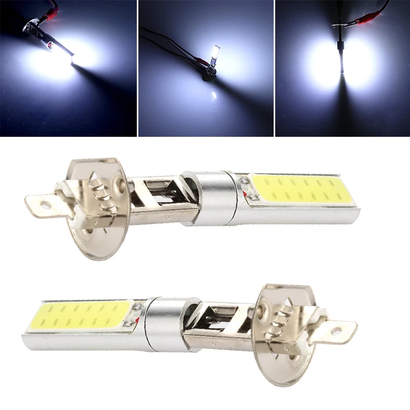 

Running Light Fog High/Low 60W 6000LM Auto Bulbs DRL Pair Daytime 2pcs White Hi/Lo Beam H1 Car Headlight Driving