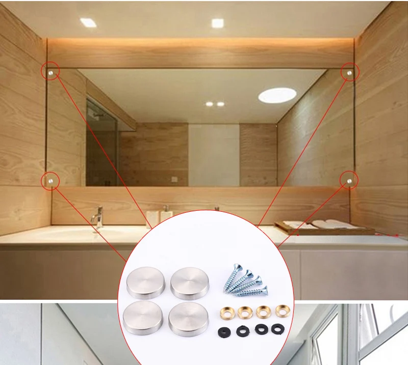 4 комплекта зеркальных винтов Myhomera декоративные винты для ногтей рекламные