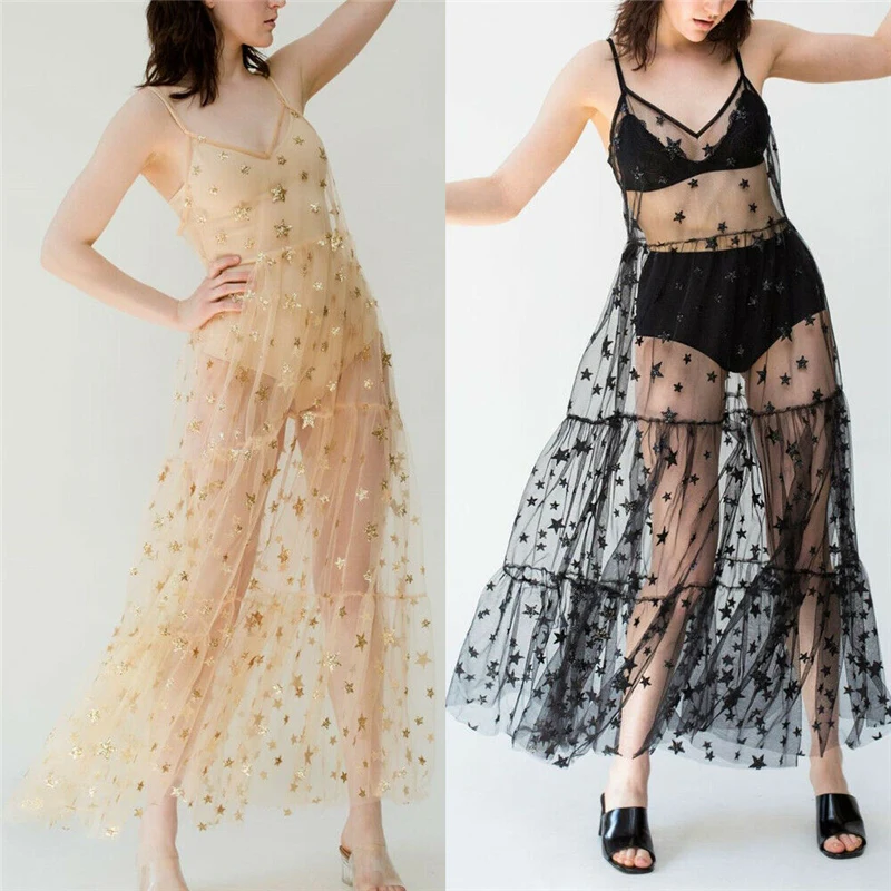 Женское платье с розовыми звездами и блестками весна лето 2019 милое Дамское