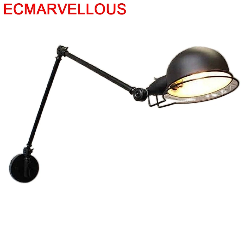 Industrial Decor Lampara De Pared Bathroom Wandlamp Industrieel Bedroom Light For Home Applique Murale Luminaire Wall Lamp