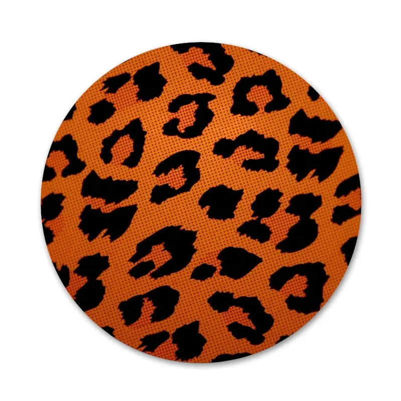 58 мм с принтом тигра и леопарда Значок брошь заколка аксессуары для одежды рюкзак