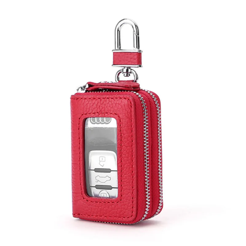 Модный держатель для ключей из натуральной кожи женский кожаный кошелек Женский