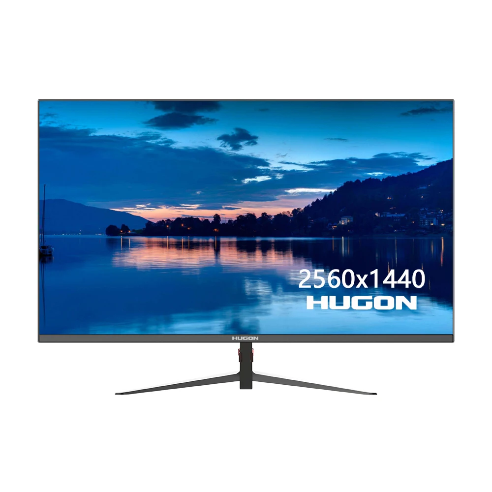 HUGON 27 дюймов 2K белый ЖК дисплей/TFT монитор ПК 60/75 Гц HD игровой компьютер 2560 × 1440
