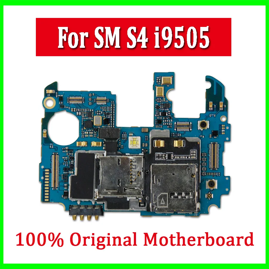 Разблокированная материнская плата Samsung Galaxy S4 i9505 с чипами хорошая работа
