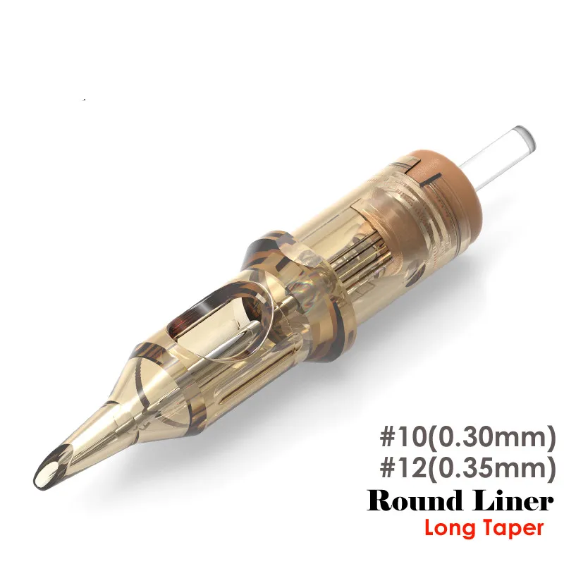 Иглы революционные для картриджей татуировок 0 30 мм Круглый лайнер #10 (0 25 мм)
