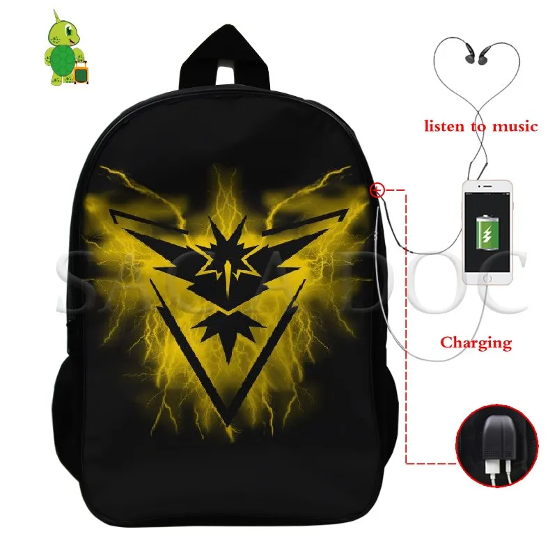 Покемон умбреон Zapdos Многофункциональный рюкзак USB зарядка школьный рюкзак для ноутбука для подростков женщин мужчин повседневные дорожные сумки