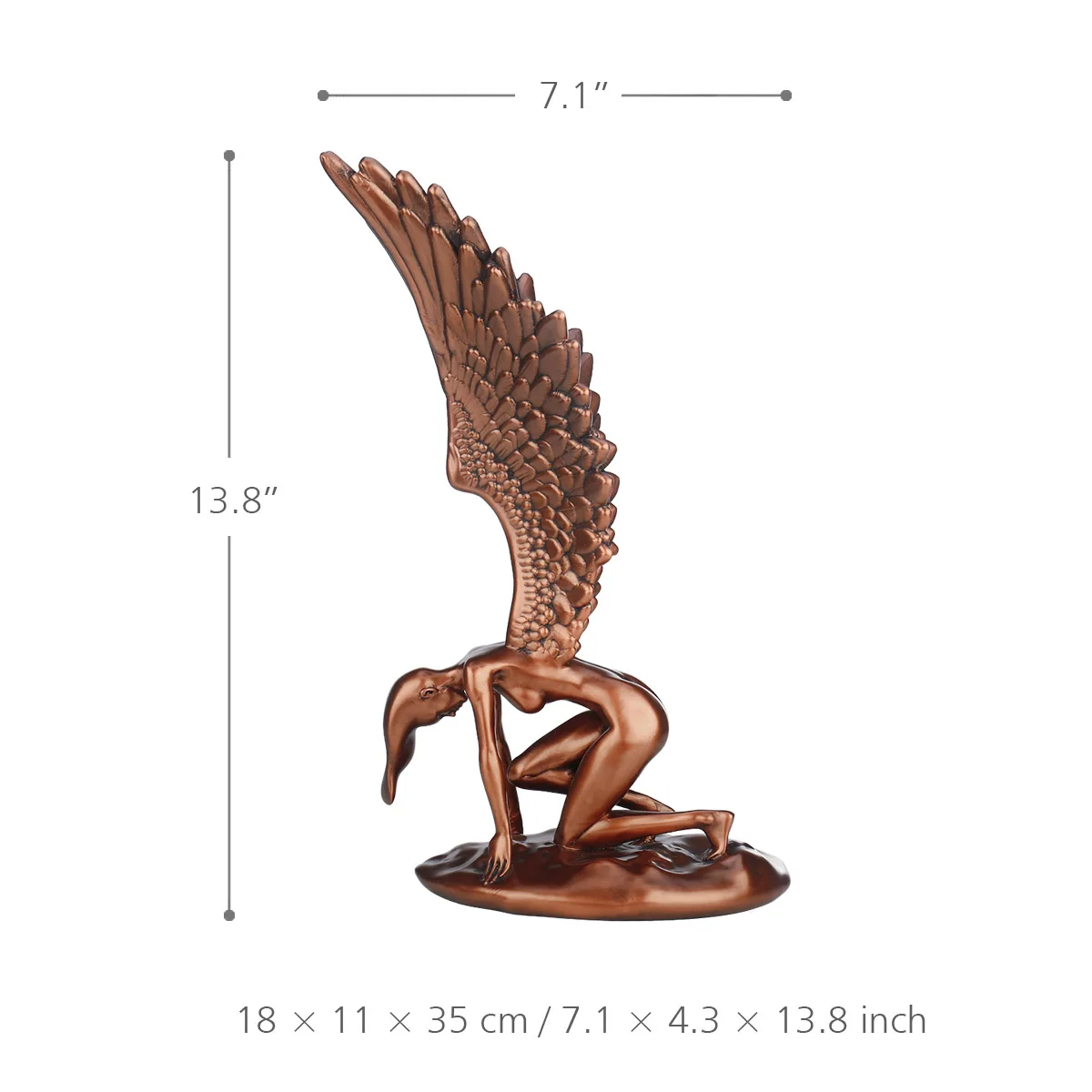 Angel Figurine Statue Hand-painted Figurine Home Decor Accessory Decorative Accents home decoration accessories Ornaments