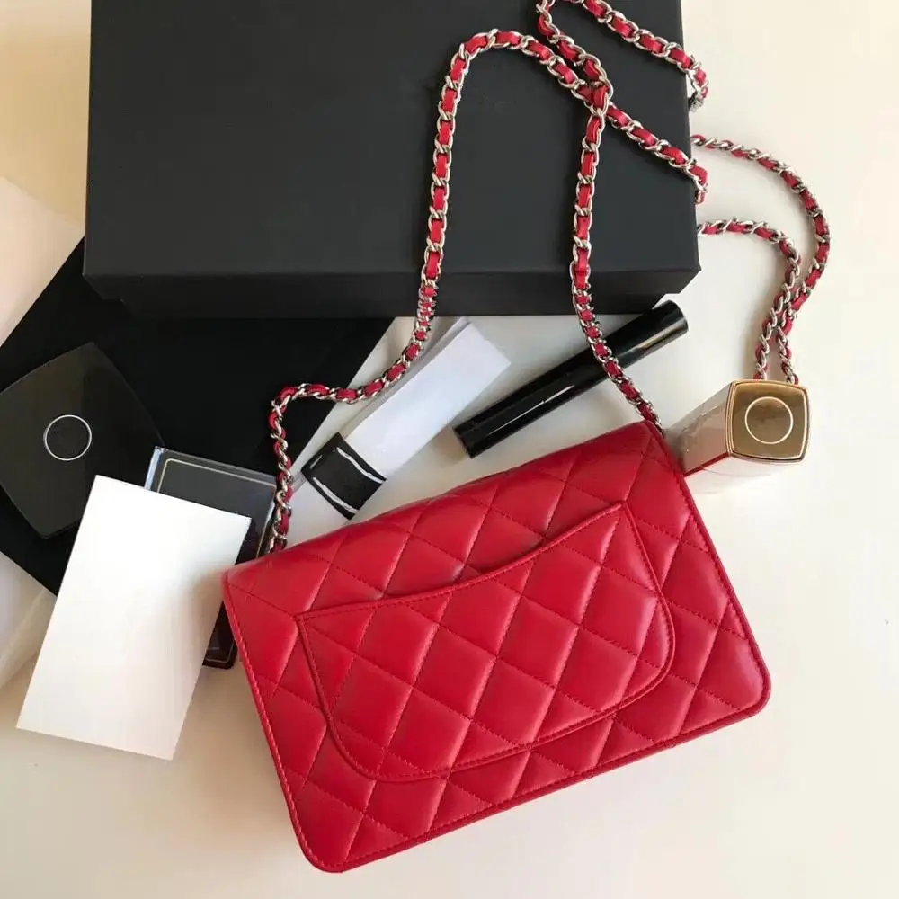 

luxury famous designer woman wallet on chain bag messenger bag crossbody shoulder bag handbags shoulder bag lambskin leather