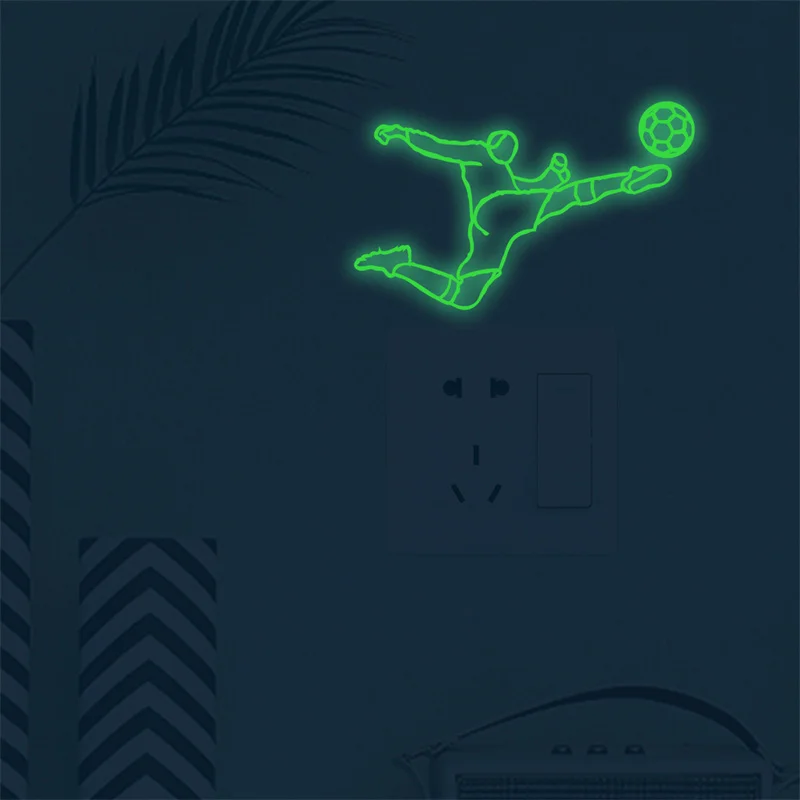Zollor Luminous Sports Switch Sticker Wall Stickers Bedroom Living room Simplicity Creative Decoration Removable | Дом и сад