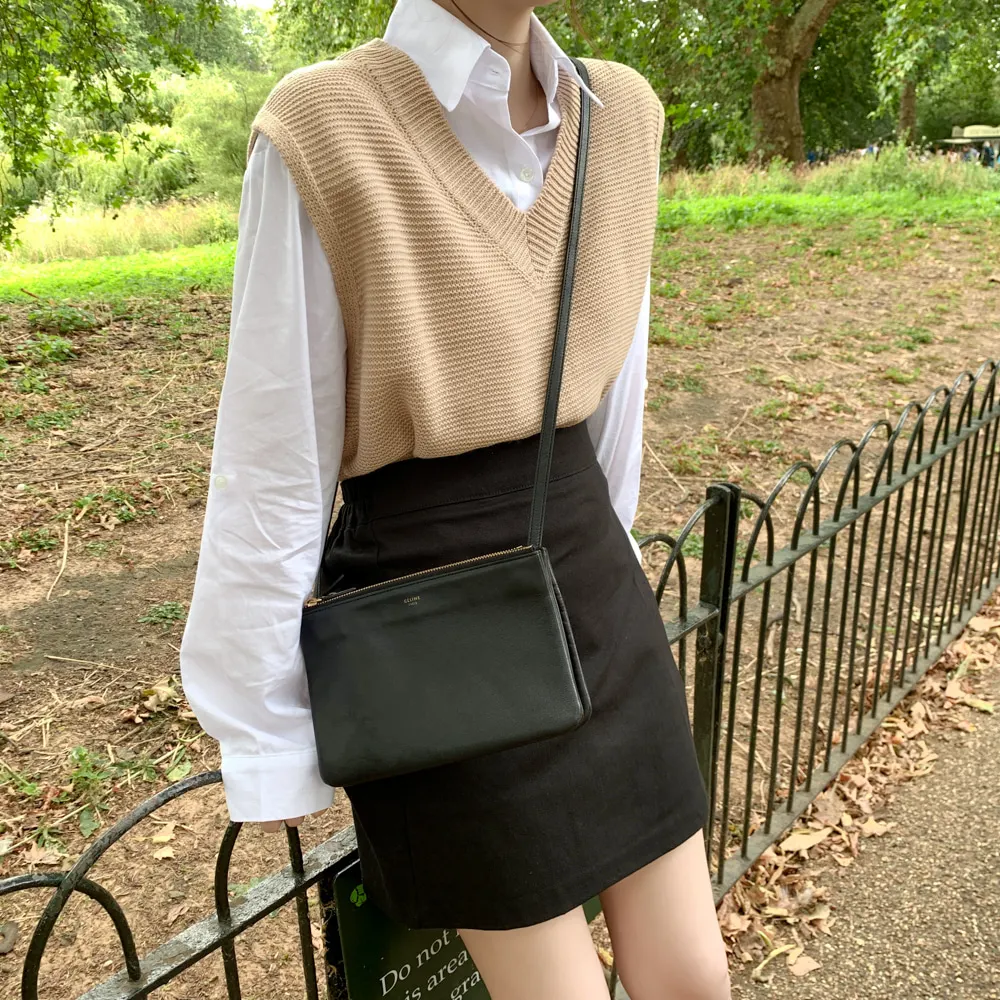 

Knitted Vest V Neck Solid Loose Sweater Spring Autumn Women's Vest Joker Women Vests Winter Outerwear Plus Size Gilet Jacket Hot