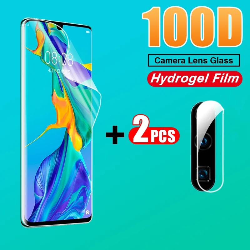 100D Гидрогелевая пленка с полным покрытием для Huawei P30 P20 Lite Pro Mate 30 20 Защитная