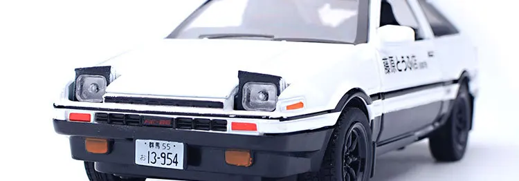 Модель автомобиля Zhenwei TRUENO AE 86 из сплава, литая под давлением, игрушка со звуком для детей, светильник, подарки, открытая дверь, игрушечная коробка
