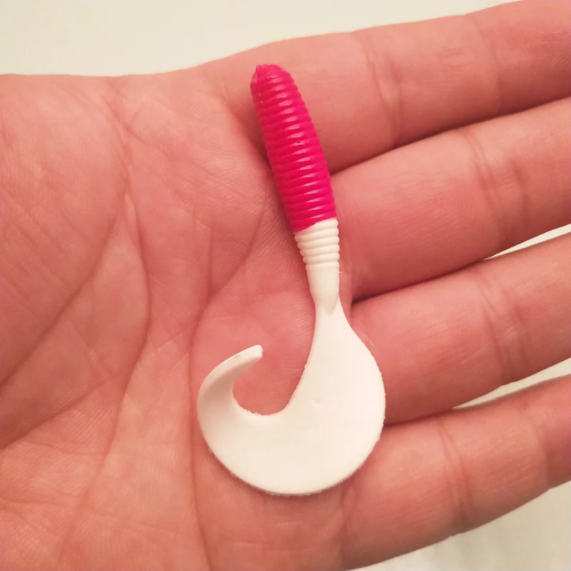 Мягкая приманка POETRYYI для рыбной ловли с большой резьбой и красной головкой