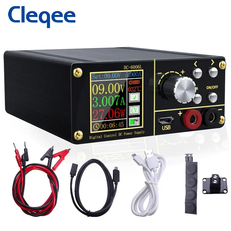 

DC-6006L настольный мини-источник питания 60V 6A DC-DC напряжение тока понижающий мини программируемый понижающий преобразователь Цифровой вольтм...