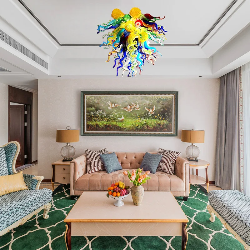 Дейл Чихули Стиль Книги по искусству Мурано Стекло лампы многоцветный ручной