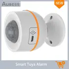 Пассивный инфракрасный датчик движения Aubess Tuya ZigBee, беспроводной детектор с пассивным ИК датчиком движения, для проверки безопасности Burgla