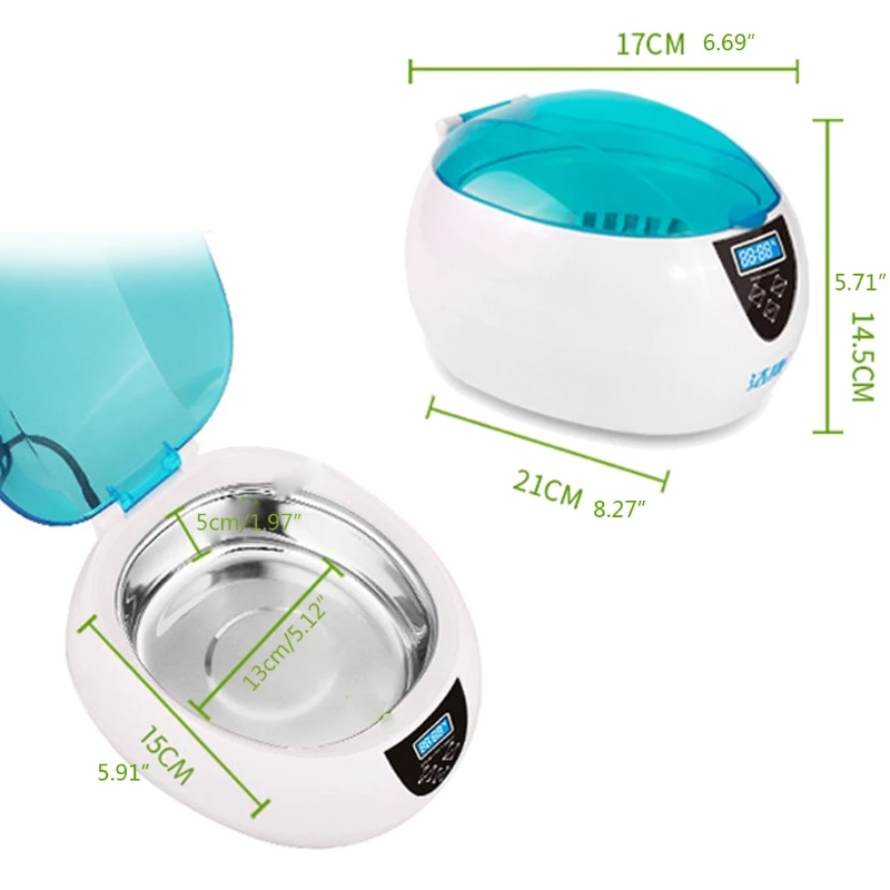 

Jewelry Watches Cleaner Portable Ultrasonic Cleaning Machine with Digital Timer