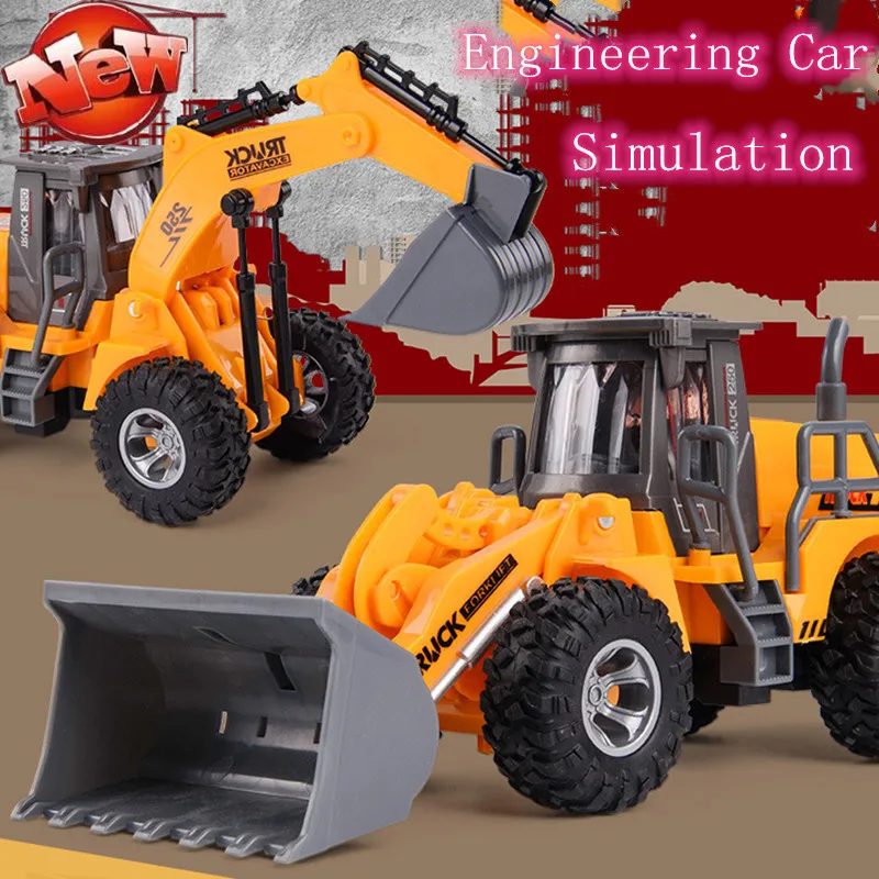 

2.4G Electric excavator bulldozer Remote Control Engineering vehicle Car Toy Model Kid best gift child hans on training toy play