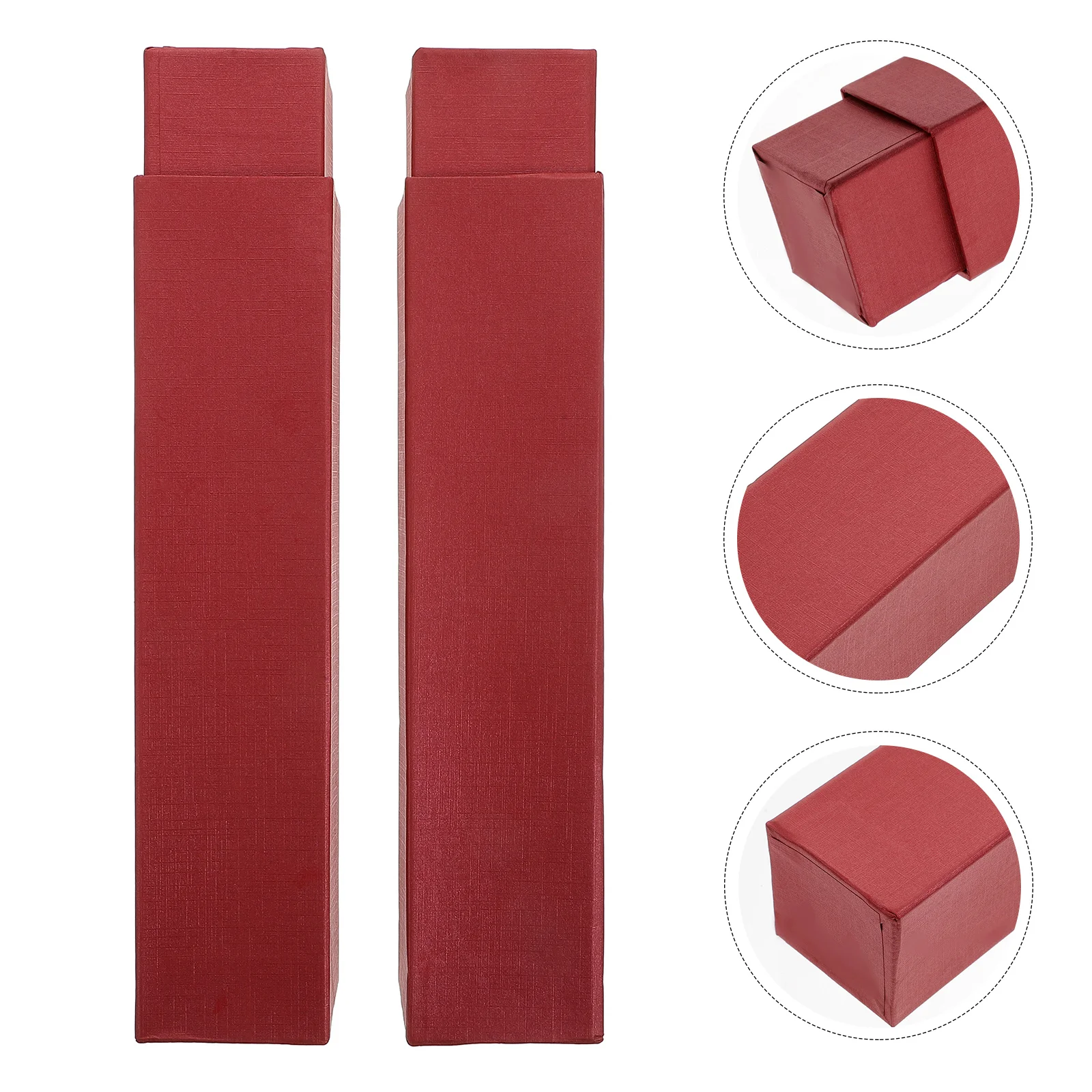 

2pcs Scroll Calligraphy Work Storage Boxes Picture Scroll Storage Cases