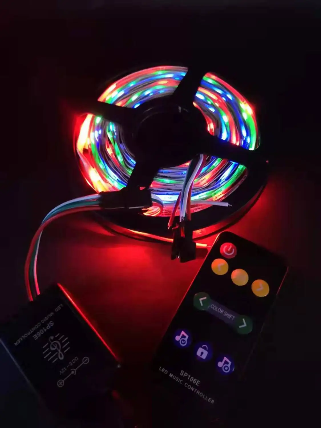 Светодиодная лента WS2812 RGB SMD5050 с пультом дистанционного управления музыкальный