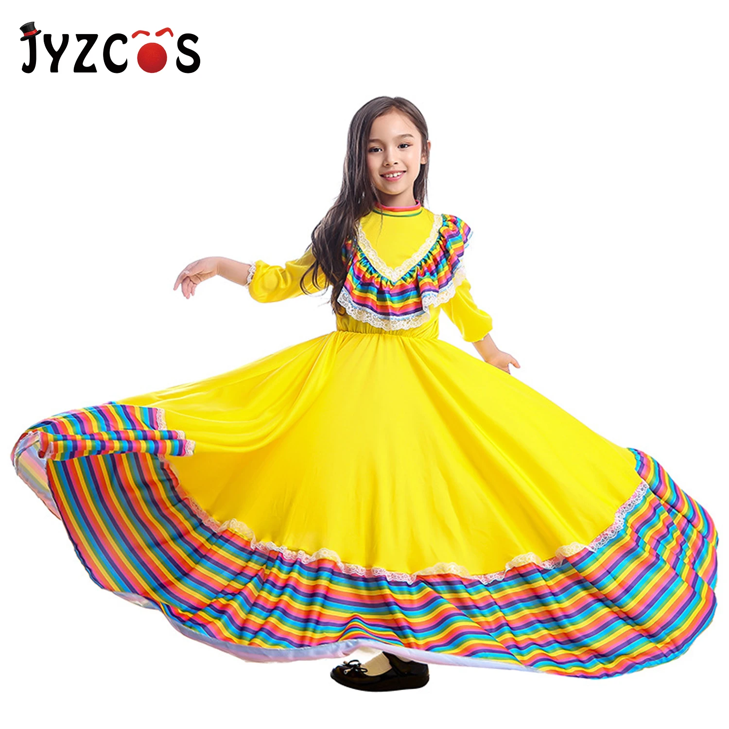 JYZCOS/мексиканское платье для маленьких девочек костюм на день рождения Хэллоуин