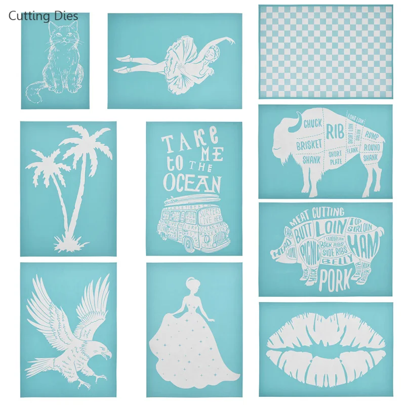 Трафареты для рисования на футболках девочек