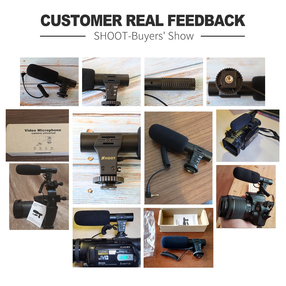 3 5 мм стерео камера Микрофон VLOG фотография интервью цифровой видео Запись