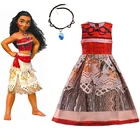 Детский костюм Моаны, с ожерельем, для Хэллоуина, 2020