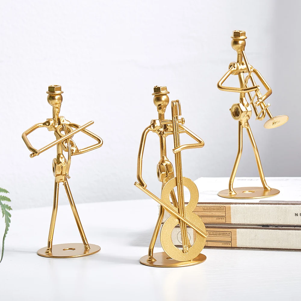 Украшение для дома фигурка музыкального инструмента украшение Железный